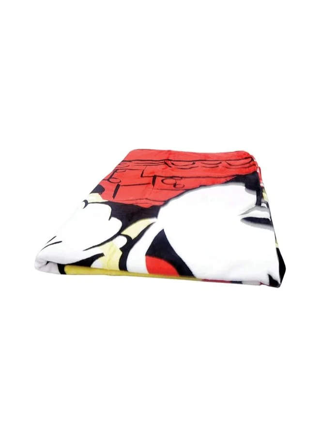 Disney  Disney Minne Mouse Design Flannel Blanket Polyester Red 160x220cm Polyester Red 160x220cm for Women | Best Price UAE